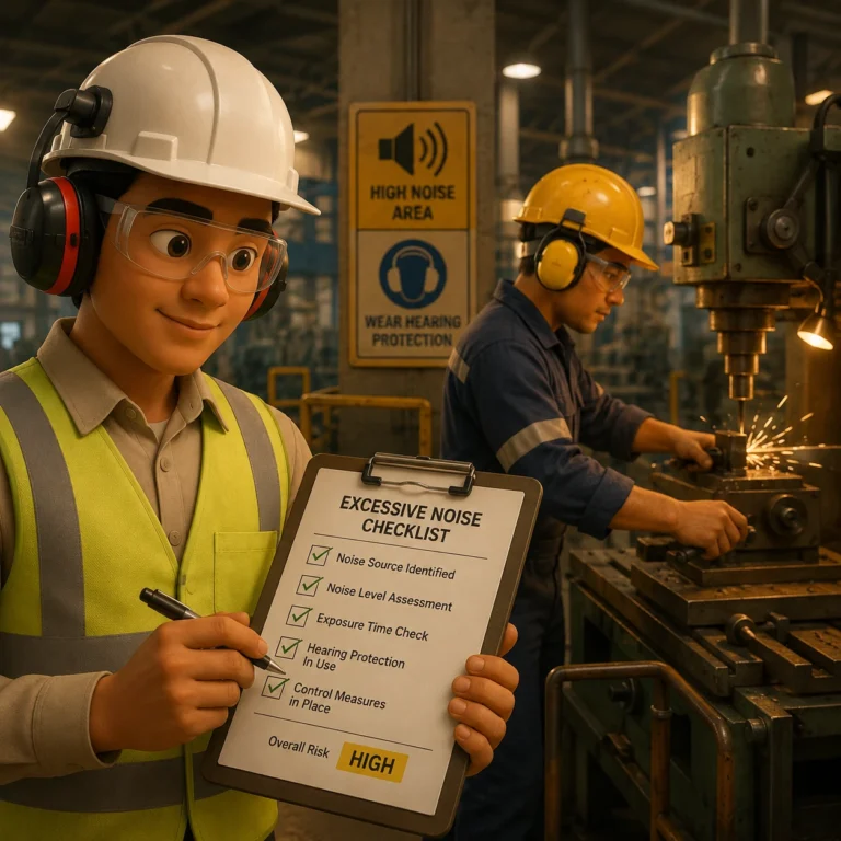 Checklist for Identification of Excessive Noise at the Workplace